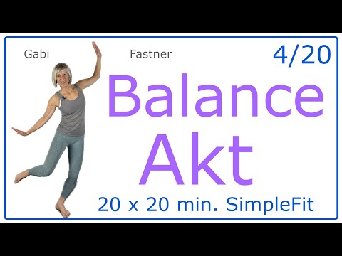 4/20🎈20 min. Balance Akt | Gleichgewichts- und Koordinations-Workout, ohne Geräte