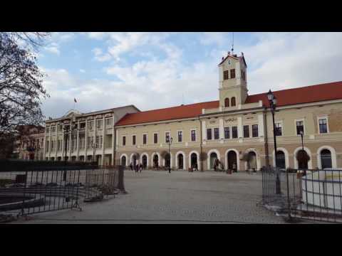 (Sepsiszentgyörgy főtér)Sfantu gheorghe ROMANIA 4k video bitrate 48Mbps