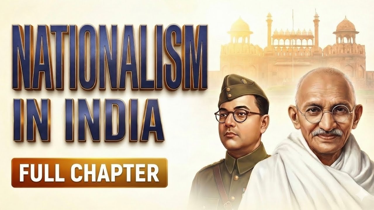 Thumbnail for Nationalism in India class 10 | History ch 2 | Full ch in animation one shot in 6 minutes