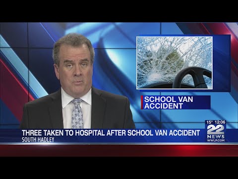 Three hospitalized after car accident involving school van in South Hadley