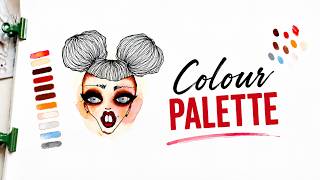 Pale Skin Tone Colour Palette! | Patreon VID II APR26 🌸 #mixedmedia #swatches