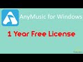 Free License AnyMusic For Windows