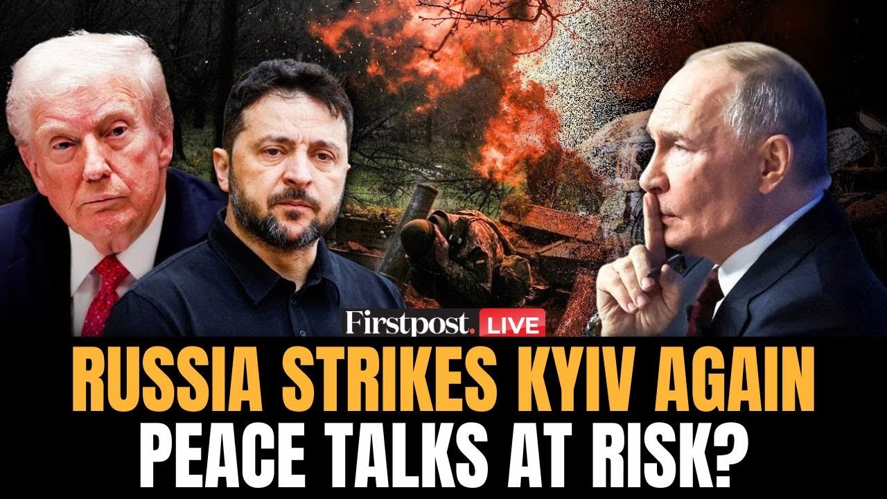 LIVE: Russia Bombards Kyiv with Missiles & Drones Ahead of Zelensky-Trump Peace Talks