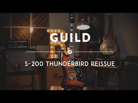 Guild S-200 T-Bird Antique Burst Electric Guitar with Gigbag image 2