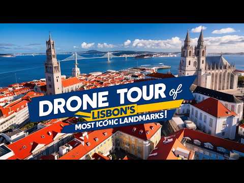 Lisbon's Most Iconic Landmarks 4k Drone Tour #mustwatch