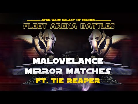Malevolence Mirror matches made easy with Tie Reaper | SWGOH Fleet Arena