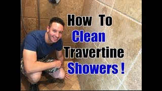 How To Clean Travertine Showers | Cleaning Transformation