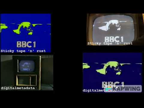 BBC1 - final 405-line closedown (multiple POVs) - 2 January 1985