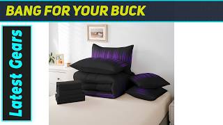Feelyou Purple Black Ombre Bedding: Amazing Gradient Style!