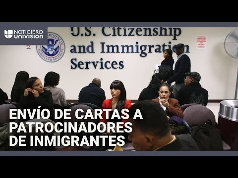 Why is the Trump administration sending collection letters to immigrant sponsors?