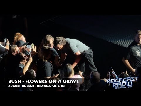 Bush performs "Flowers On A Grave" in Indianapolis on Aug 18, 2025
