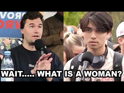 Charlie Kirk SCHOOLED College Student Who thinks "What is a Woman" is Clickbait