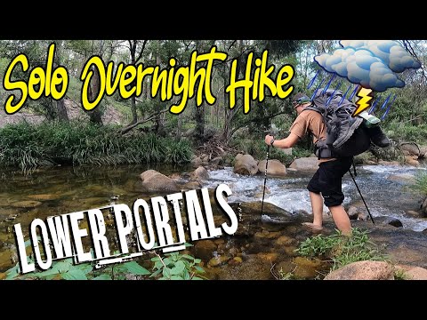 Solo Overnight Hike (surprise thunderstorm) - Lower Portals, Mt Barney