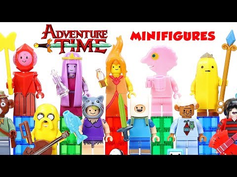 Adventure Time Cartoon Network w/ Finn & Jake the Dog Princess Bubblegum Unofficial LEGO Minifigures