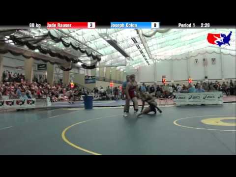 Jade Rauser vs. Joseph Colon at 2013 ASICS University Nationals - FS