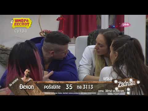 Zadruga - Svađa Lune i Slobe nakon svađe sa Kijom - 15.02.2018.