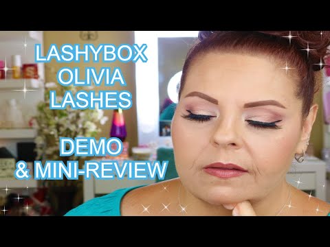 LASHY BOX OLIVIA LASHES - DEMO & REVIEW l Sherri Ward