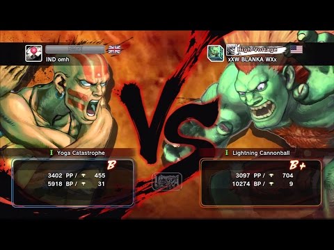 IND omh [Dhalsim] vs xXW BLANKA WXx [Blanka] USF4