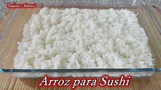 ARROZ PARA SUSHI receta muy fácil y en español.