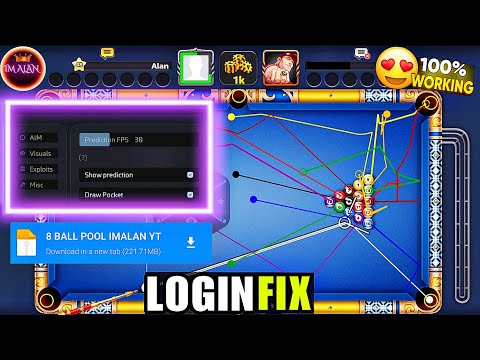 LOGIN FIX 8 BALL POOL MOD MENU 2025 (SHOW PREDICTIONS & DRAW POCKET) NO ROOT FOR FREE EASY (مهكرة)