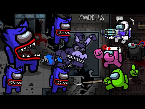 Among Us Zombie Ep 85 Fnaf Boss Defeated but Huggy Wuggy - Animation