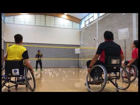 Wheelchair badminton Training V2