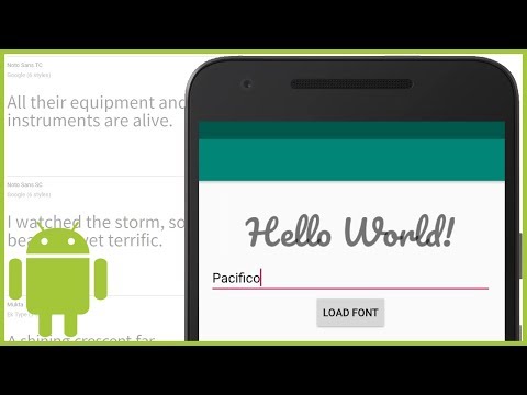 Downloadable Fonts Android Studio Tutorial