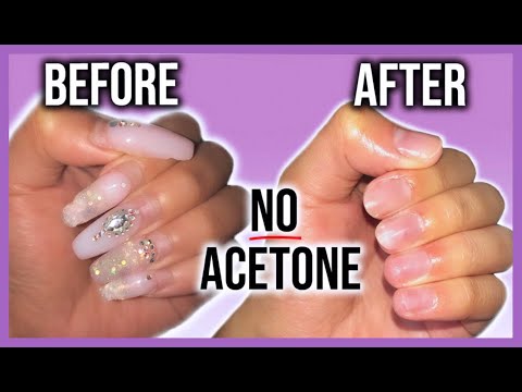 How to Remove Acrylic Nails - Removing Acrylic Nails Without Damage