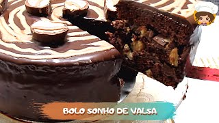 BOLO DE CHOCOLATE /ANIVERSÁRIO 🎂😋💖(SONHO DE VALSA) - MIL DELÍCIAS NA COZINHA