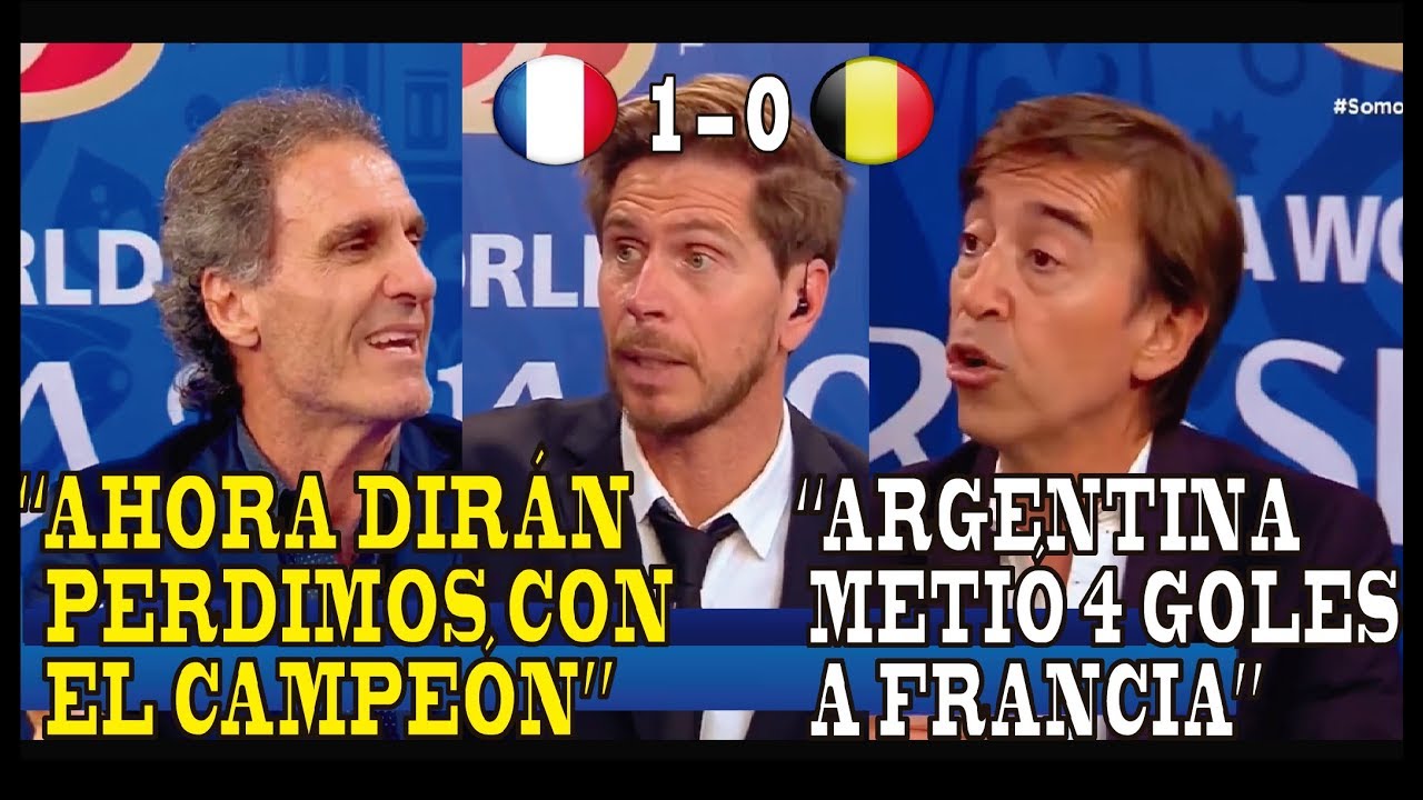 Francia 1 x 0 Bélgica | Ruggeri critica a Vignolo y Benedetto por comparar Argentina con Francia