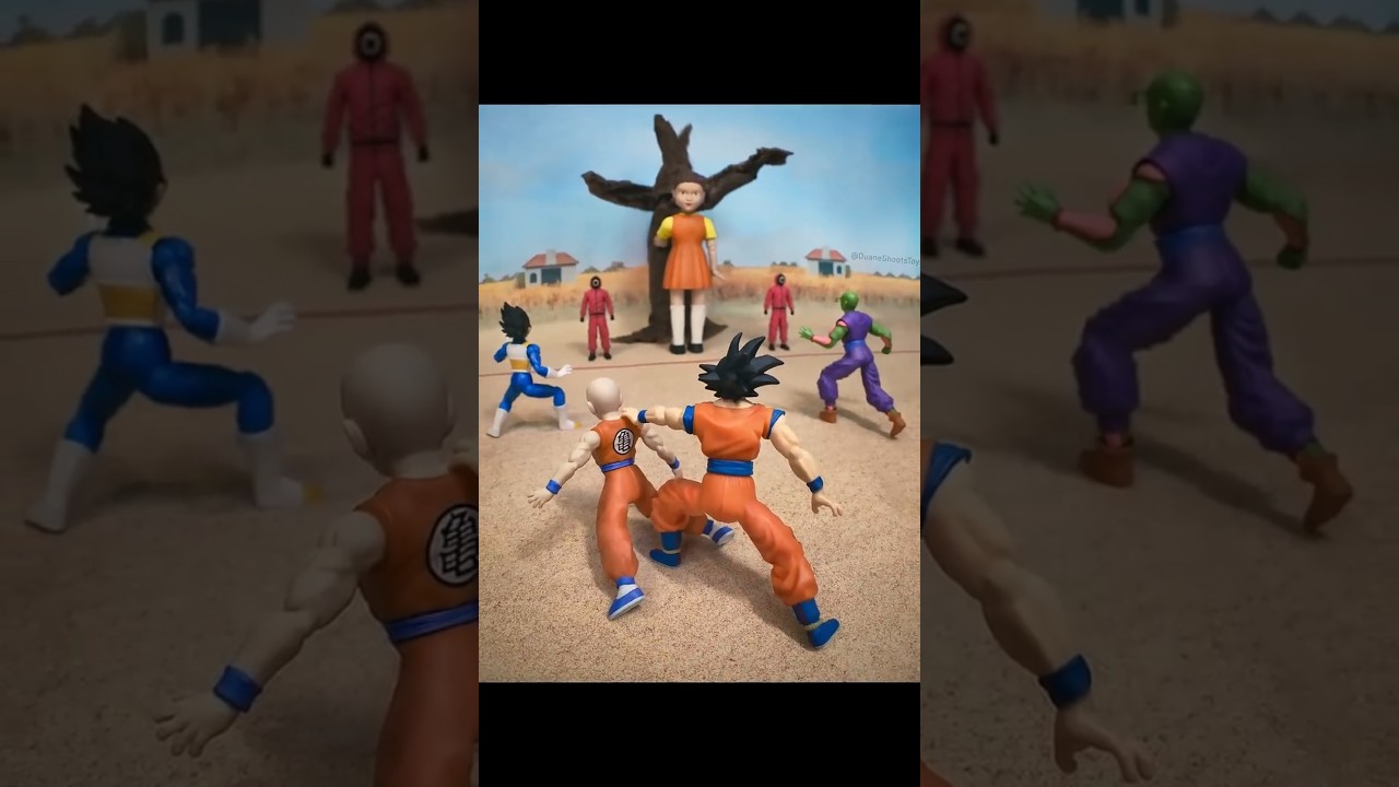 Dragon Ball Z Meets Squid Game! Action Figure Diorama