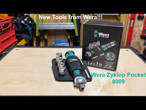 Grąžtas Antgalių rinkinys Wera 8009 Zyklop, 13vnt PH,PZ,TORX,HEX video