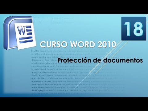 Curso Word 2010 AV Protección de documentos Vídeo 18