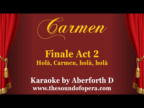 CARMEN KARAOKE 20 - Holà, Carmen, holà, holà (Finale Act 2) | Aberforth D