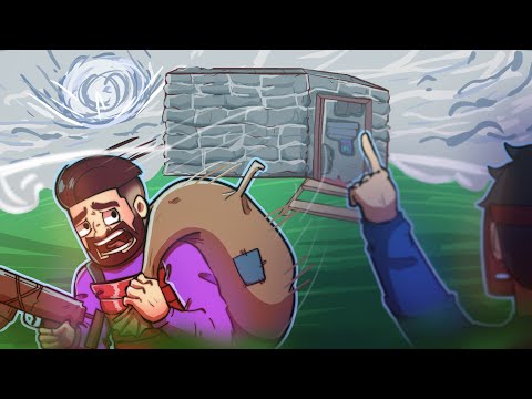 MEGA SNOWBALL MAKES US EVACUATE THE BASE - Rust Trio Survival 1/3