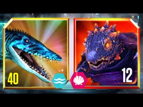 MOSASAURUS Vs AKUPARA 81 - Jurassic World The Game