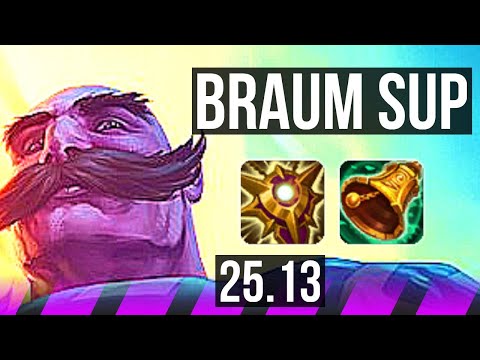 BRAUM & Lucian vs ALISTAR & Aphelios (SUP) | KR Challenger | 25.13