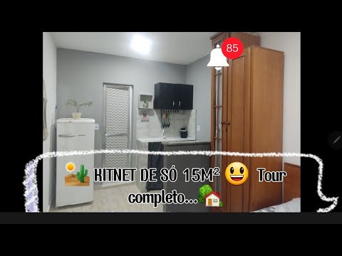 TOUR KITNET 15m². #kitnet #investimento #ap #rendaextra #donadecasa #tour #morarbem #morandosozinha