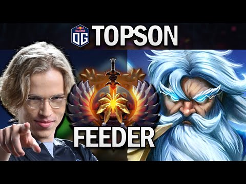 OG.TOPSON ZEUS IS FEEDER - DOTA 2 7.25 GAMEPLAY