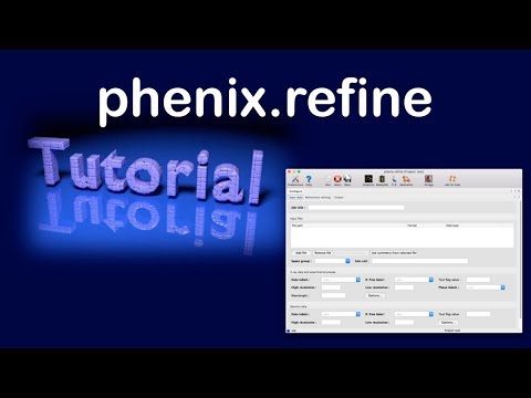 Phenix tutorial: phenix.refine using default values (GUI)