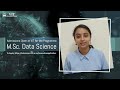 MSc DataScience Program At VIT Student Testimonials
