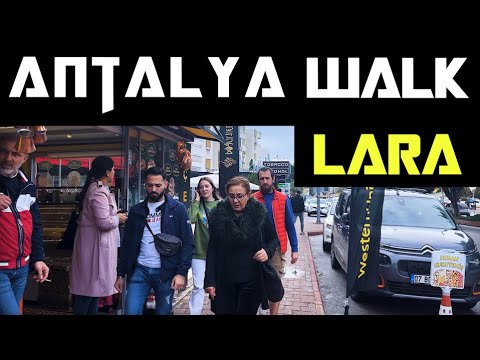 City WALK "Between" Rains in LARA, Antalya  - DECEMBER 2022