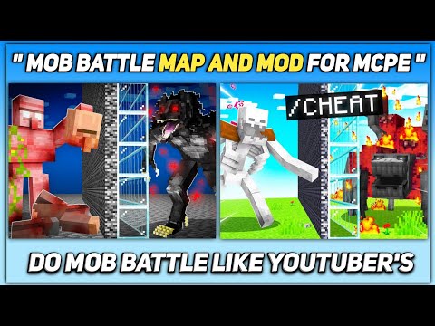 Mob Battle Map And Mod For Minecraft Pe 1.19+ | Mcpe Mob Battle Mod And Map | Devay Gaming