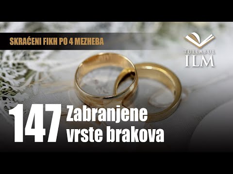Zabranjene vrste brakova - dr. Zijad Ljakić - Tullabul Ilm