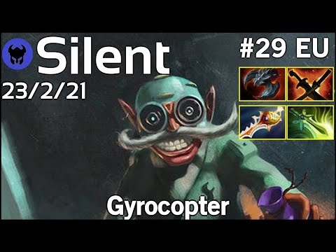 Silent [Winstrike] plays Gyrocopter!!! Dota 2 7.20