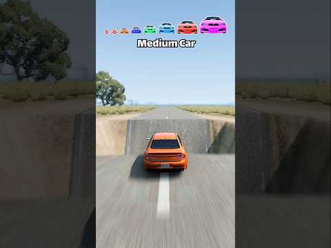 Big And Small Cars vs Square Pit #shorts | BeamNG.Drive