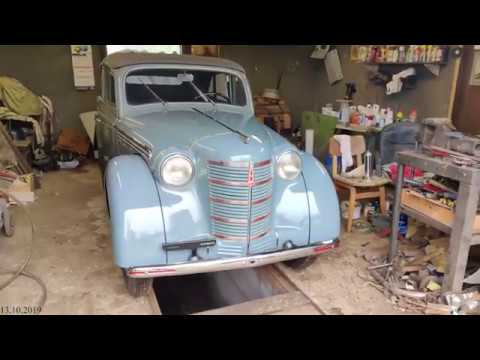 Old Restored Soviet Convertible Car FIRST START & Drive - M400-420A (1951)