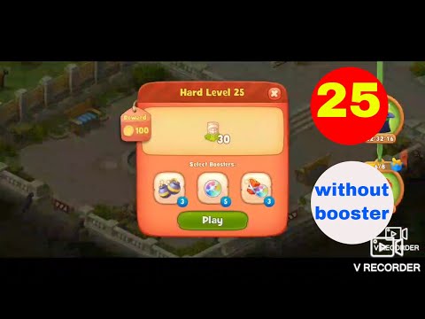 gardenscapes level 25 no booster used solution no booster walkthrough [2020] [2021]