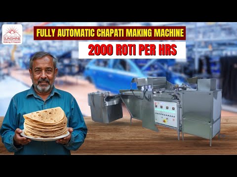 Demonstration of automatic chapati making machine