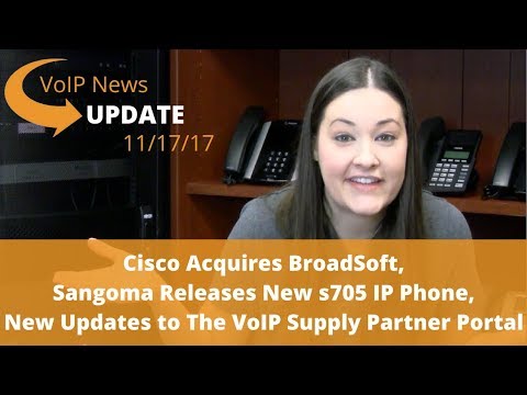 VoIP News Update Episode 11 - Cisco/BroadSoft - New Sangoma s705 - VS Partner Portal